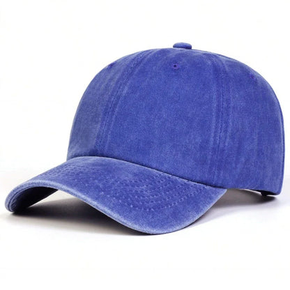 Unisex Light Washed Solid Color Baseball Caps Spring And Autumn
