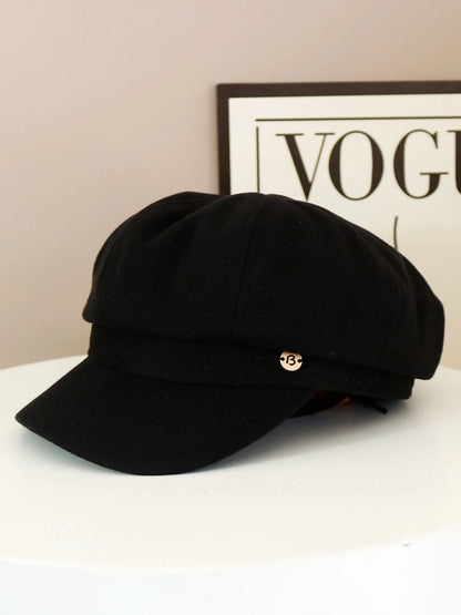 Hat Women's Big Head Circumference Shell Art Casual Versatile Painter Hat