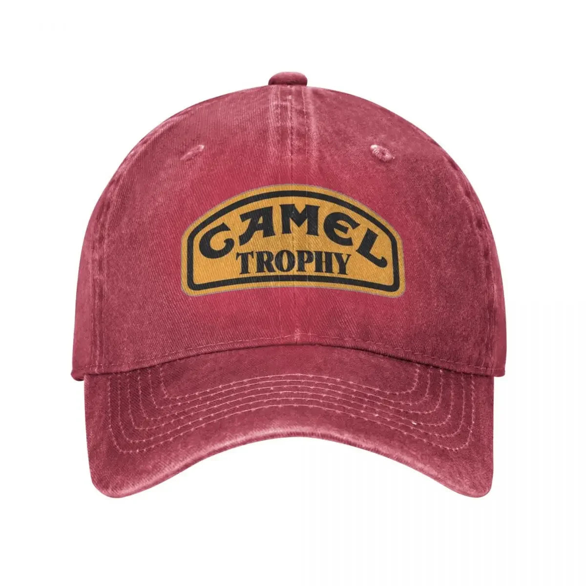 Camel Trophy Classic Logo Baseball Cap Vintage Distressed Denim Washed Snapback Cap
