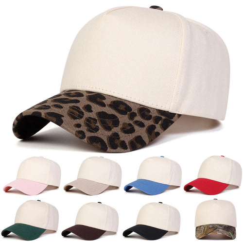 Unisex Light Panel Color Blocked Baseball Caps Spring Autumn
