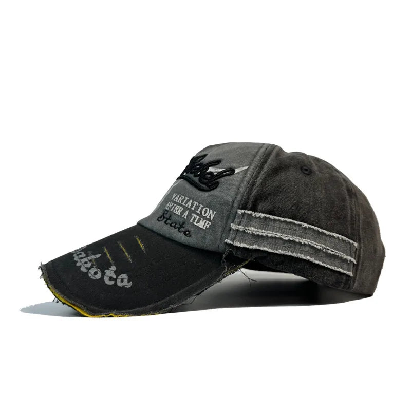 Washed Retro baseball Cap Made Old Adult Men