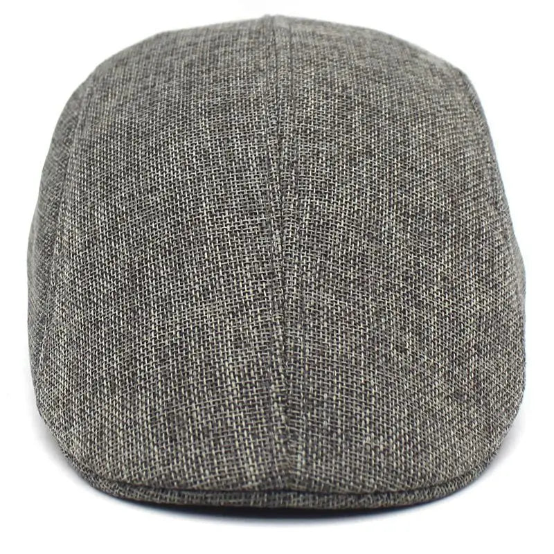 Solid Color Breathable Unisex Short Brim Beret Spring Summer