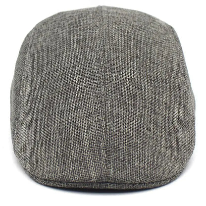 Solid Color Breathable Unisex Short Brim Beret Spring Summer