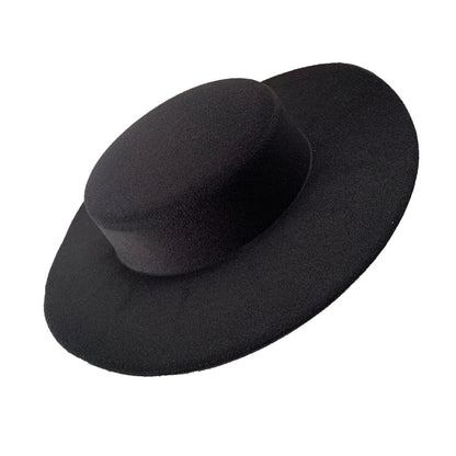 Elegant Cloth Tops Hat Black Felt Masquerade Party Hats Lightweight Cosplay