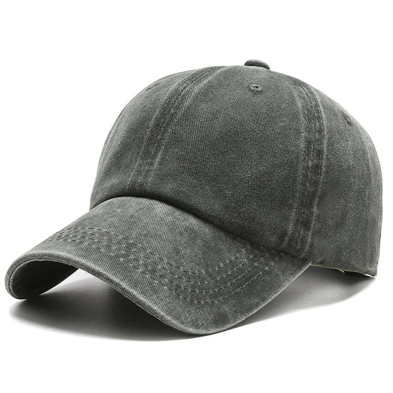 Baseball Caps Washed Cotton Women Men's Cap