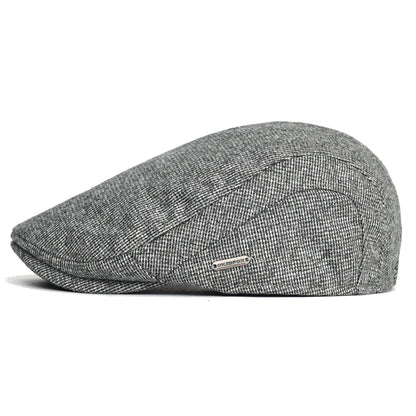 Autumn Winter Thick Warm Newsboy Caps Men Women Soft Beret Hat