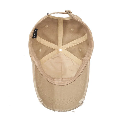 Korean Style Personalized Ripped Hat