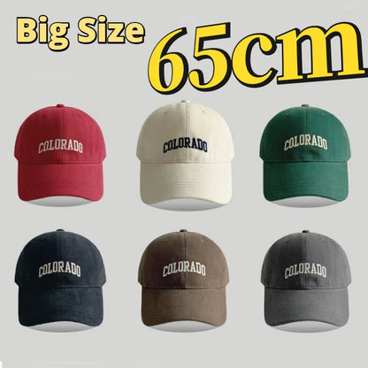 Summer Popular Sport Hats Ladies Soft Cotton Sun Cap Big Head Wholesale