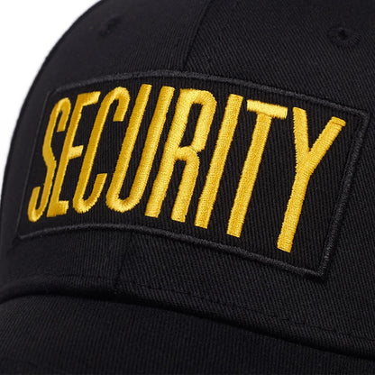Unisex Seccurity Letter Embroidery Baseball Caps Spring And Autumn