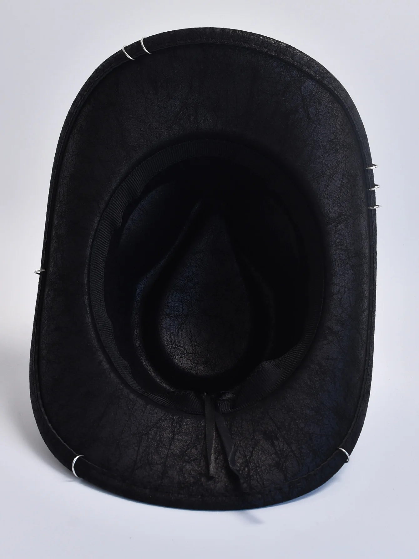 Faux Leather Vintage Western Cowboy Hat For Men Gentleman Jazz Hats