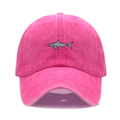 Shark Embroidery Baseball Cap For Men Women
