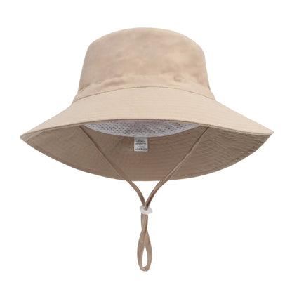 Summer Big Brim Sun Hat For Child Soft Breathable Basin Cap