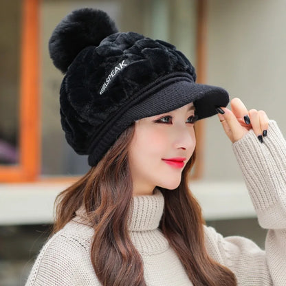 New Keep Warm Knitted Hat Windproof Thickened Ear Protection Hat