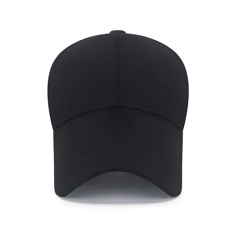 Unisex Baseball Caps 14.5cm Visor Long Brim Solid Shade Sun Hat
