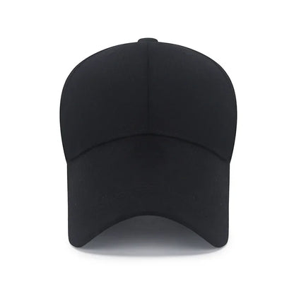 Unisex Baseball Caps 14.5cm Visor Long Brim Solid Shade Sun Hat