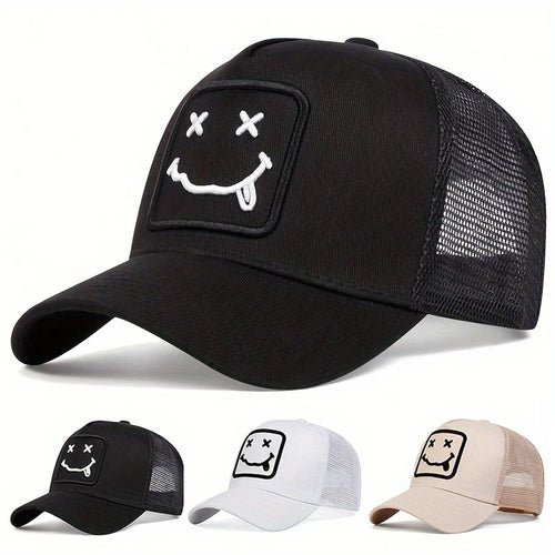 Unisex XX Tongue Sticking Embroidery Baseball Net Caps Spring Summer