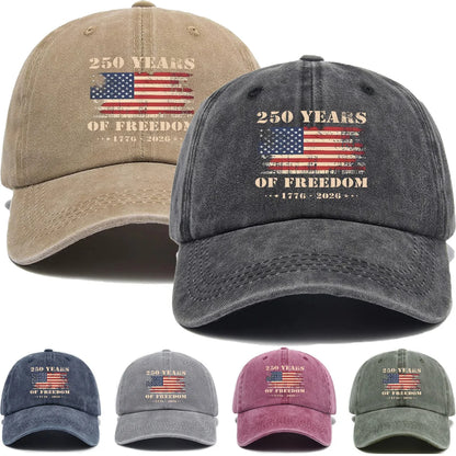 US 250th Anniversary Cap Washed Print Cap