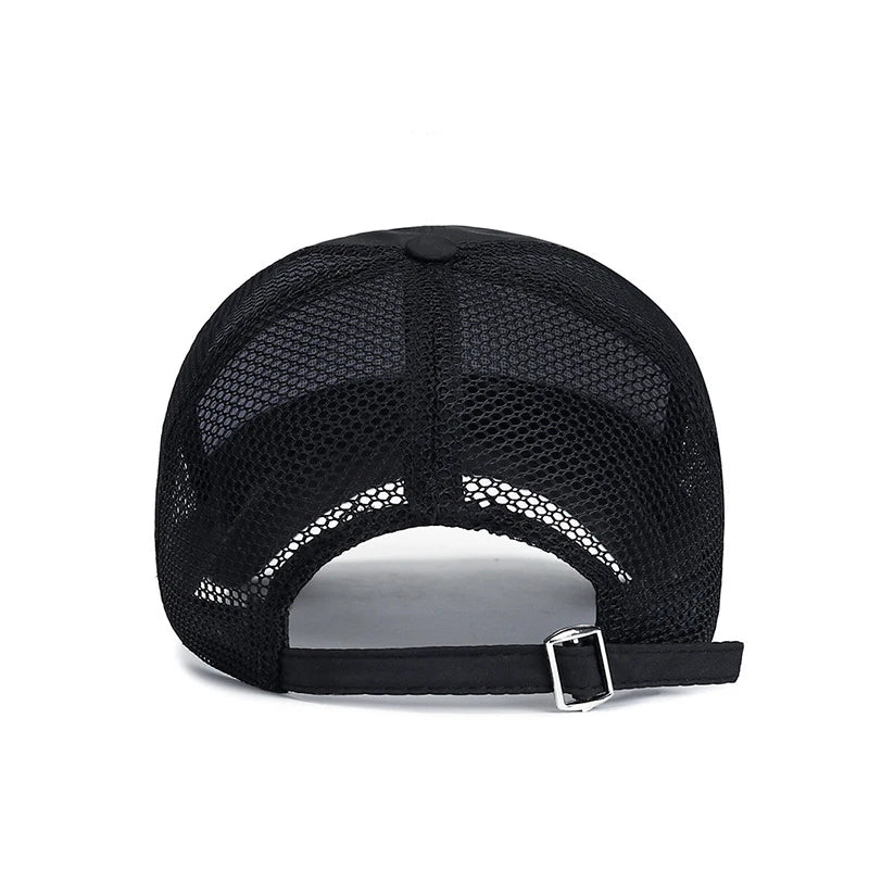 Mesh Sports Cap Men For Fish Breathable Baseball Cap Outdoor Visor Cap Long