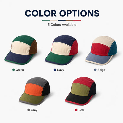 Unisex Plain Patchwork Baseball Caps For Men Women