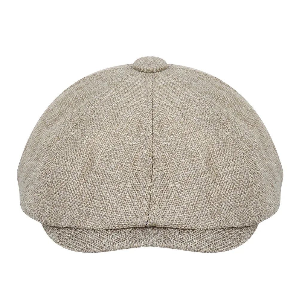 New Fashion Vintage Octagonal Hats Big Head Circumference British Painter's Beret