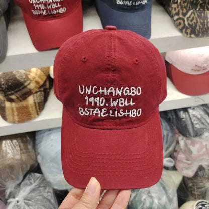 Unisex Korean Quick Drying Embroidered Letters Baseball Hats