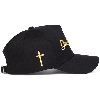 Unisex Dios Por Delante Letter Embroidery Baseball Caps Spring Autumn