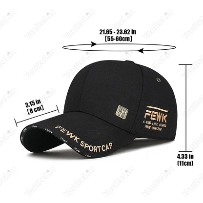 New Fashion High Quality Unisex Style Letters Embroidery Cotton Adjustable Baseball Cap Sun Hat Trucker Caps