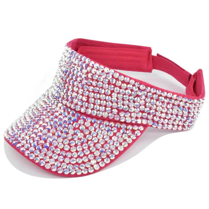 Cool Women Sun Hats Diamond Sports Cap Empty Top Baseball Caps