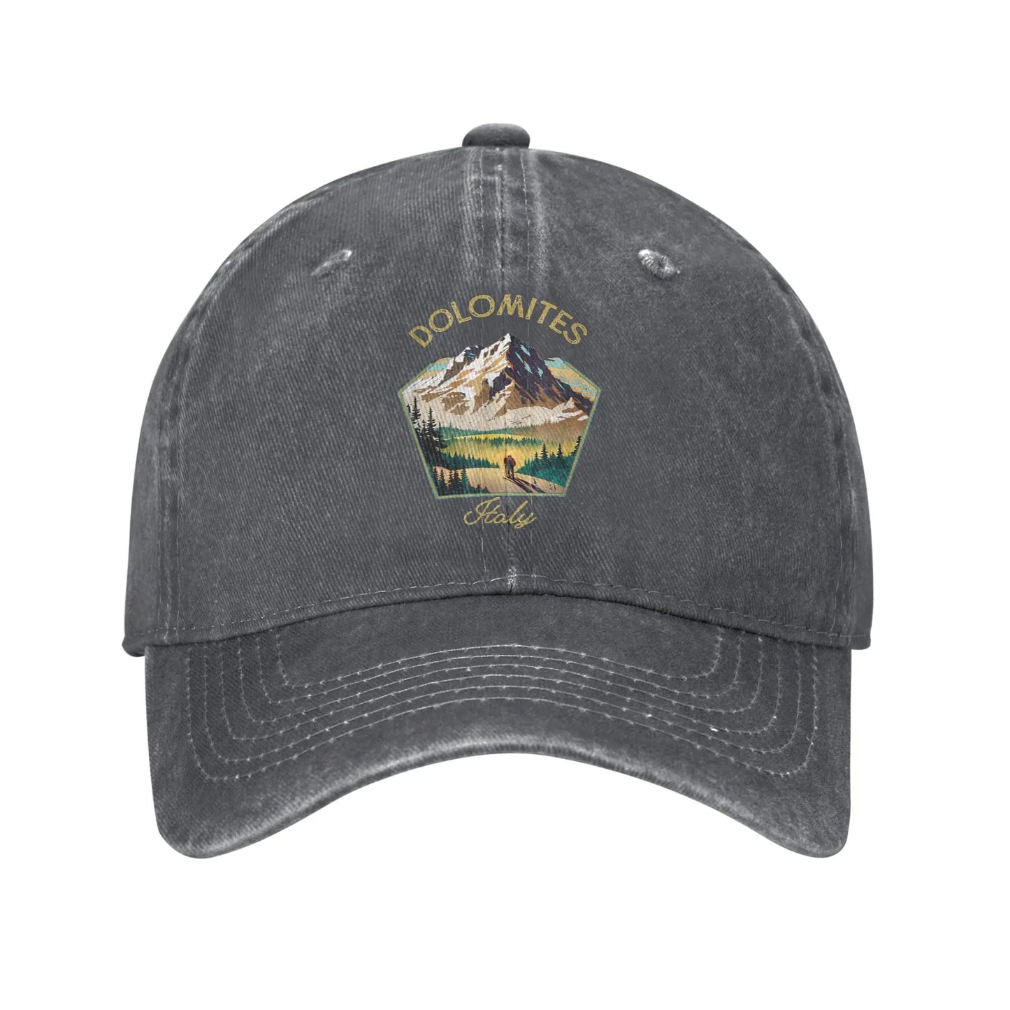 Dolomites Italy Mountains Baseball Cap Retro