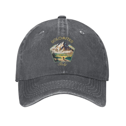 Dolomites Italy Mountains Baseball Cap Retro