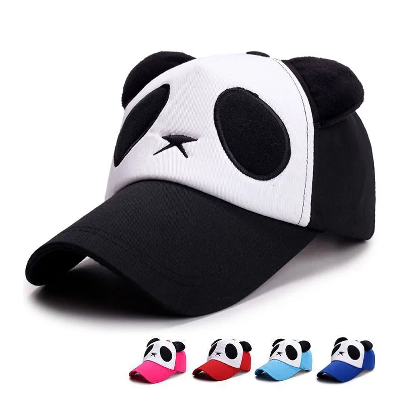 Summer Cute Panda Baseball Caps For Men Women Cotton Hip Hop Sun Protection Boys Girls Outdoor