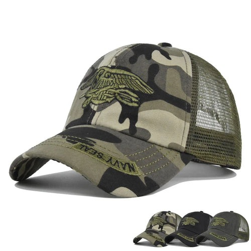New Camouflage Mesh Baseball Cap For Men Women