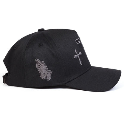 Unisex Cross Embroidery Baseball Caps