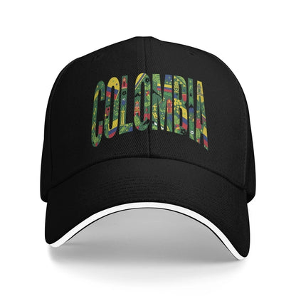 Women Men Colombia Signature Colombian Flag Outdoor Hat