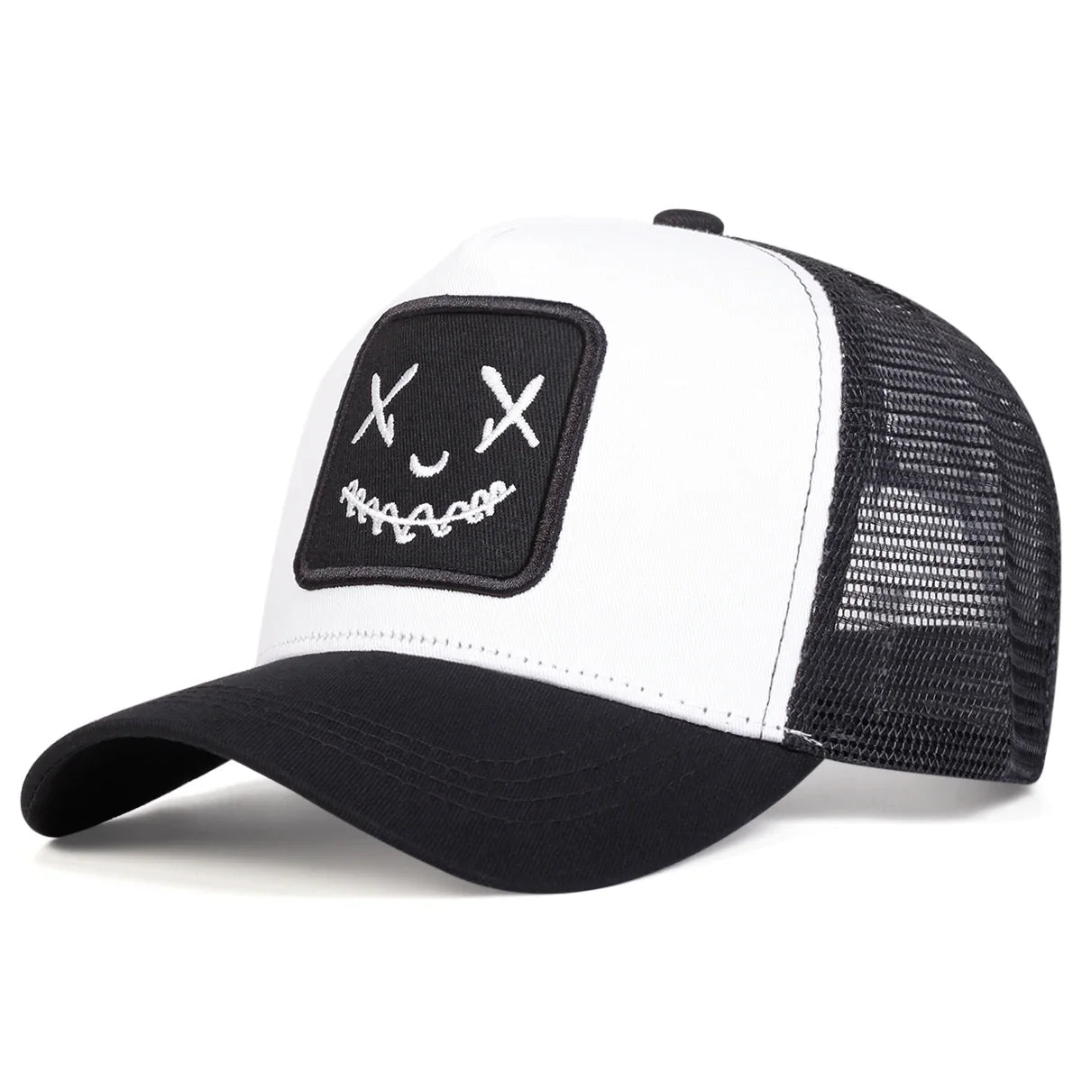 Men Women Smile Face Embroidery Baseball Caps
