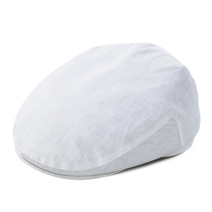Natural Linen Flat Cap Lightweight Summer Cooling Eco-Friendly Newsboy Hat
