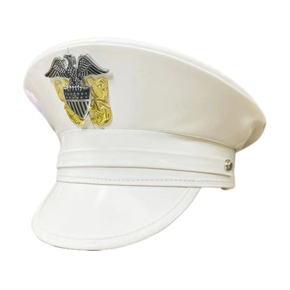 Steampunk Leather Gothic Captain Hat