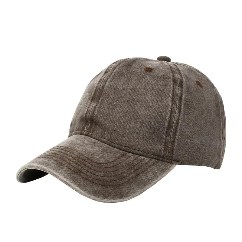 Vintage Washed Baseball Cap - Personalized Embroidery Print Dad Hat