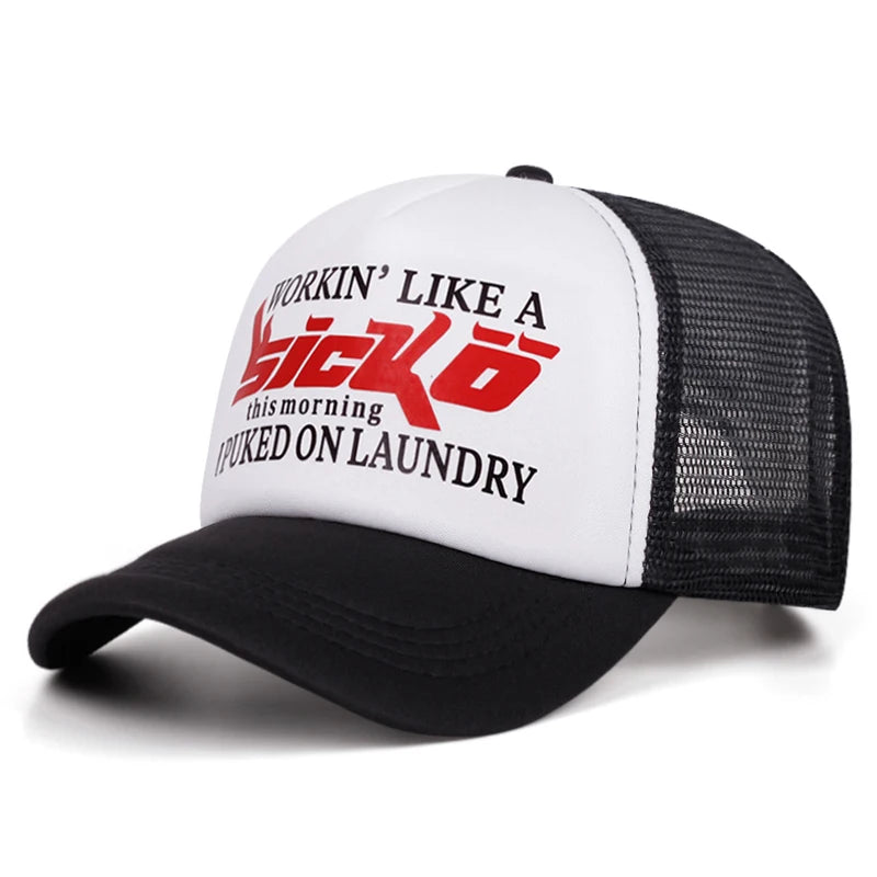 Creative Baseball Hat Sicko Printed Street Hip Hop Skateboarding Hat