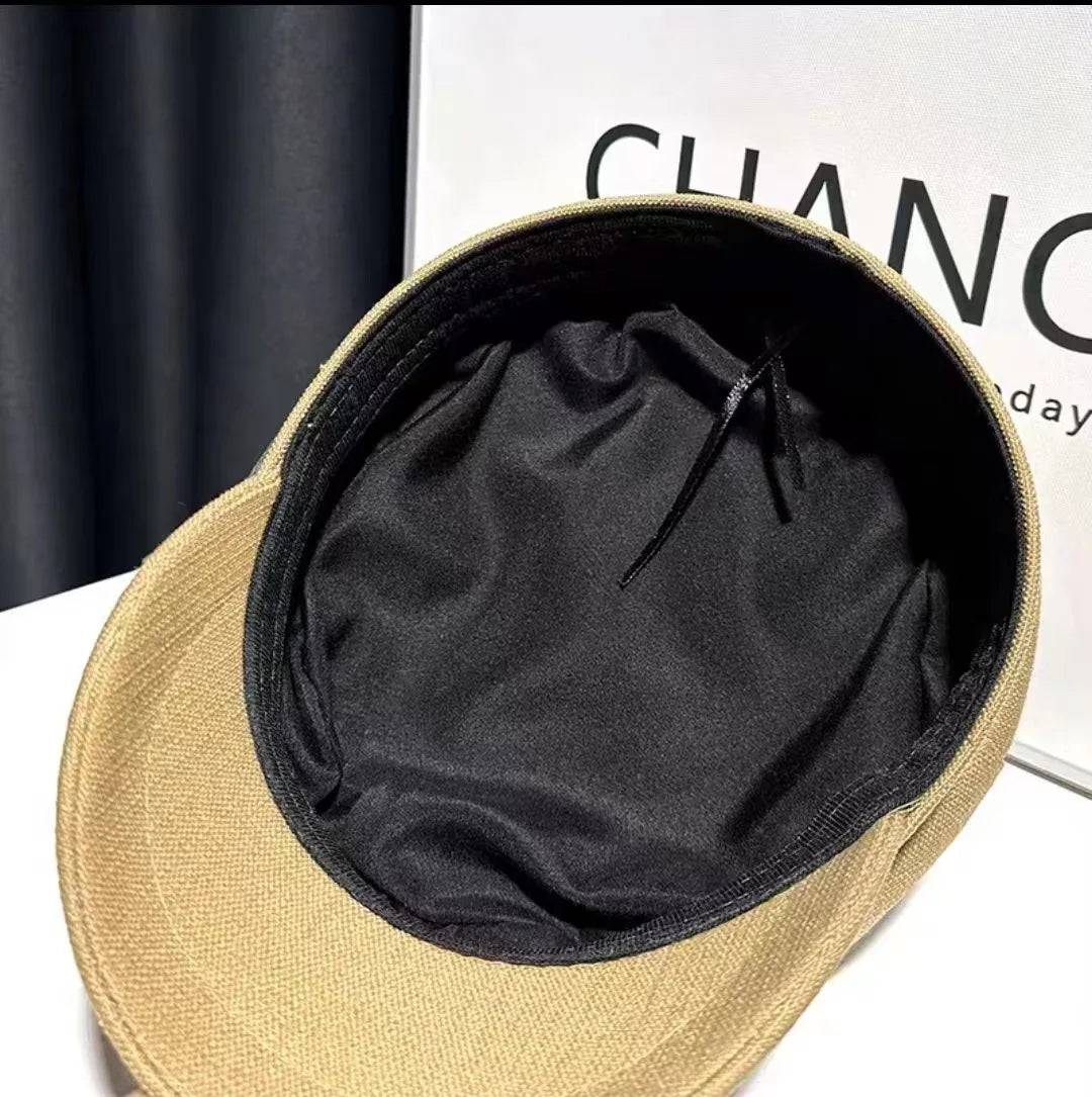 2026 Women Outdoor Warm Beret Hats Korean Octagonal Hat