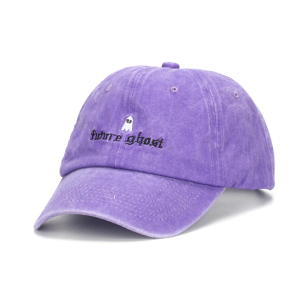 Summer Autumn Future Embroidery Ghost Hip Hop Sunshade Baseball Cap
