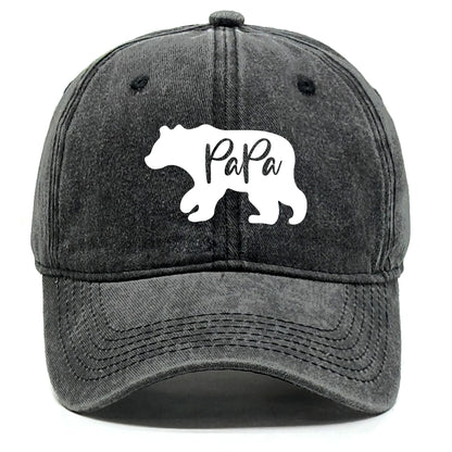 Baseball Cap Print PaPa Bear Dad Hat For Men Women