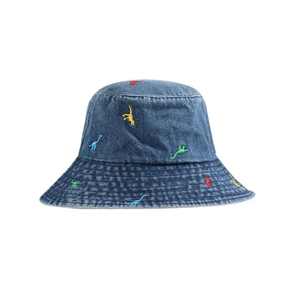 New Summer Beach Denim Bucket Hat For Women