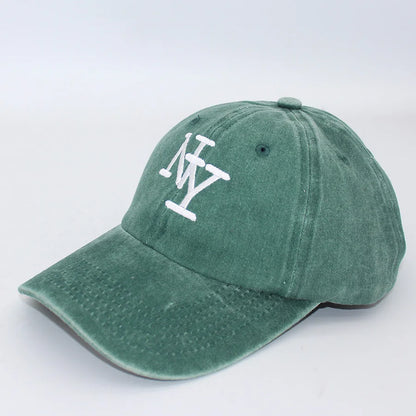 Embroidered NY Letters New York Vintage Baseball Caps Men Women