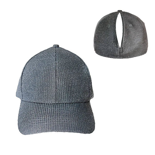 Ponytail Cap Automatic Magnetic Suction Solid Color Adult Baseball Cap Sports Cap