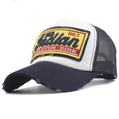 Streetwear Letter Embroidery Mesh Dad Baseball Cap Fashion Snapback Hip Hop
