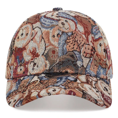 Unisex Cartoon Bear Full Print Baseball Caps Spring Autumn