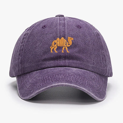 Camel Embroidered Exquisite Animal Vintage Cotton Baseball Caps Men Women