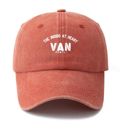 A Unisex Fashionable And Versatile Printed Letter Van Baseball Cap