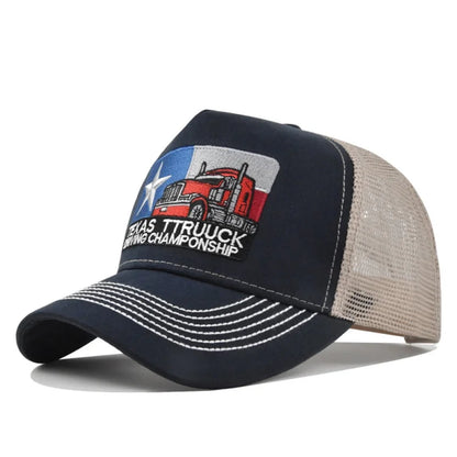 Unisex Baseball Cap Texas Embroidered Trucker Hat Mesh Hat Cap For Men Women